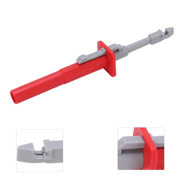 J.30020 Trådpiercing-probeclips, tabsfri punkteringsforbinder, 4 mm bananstik til multimeter-test