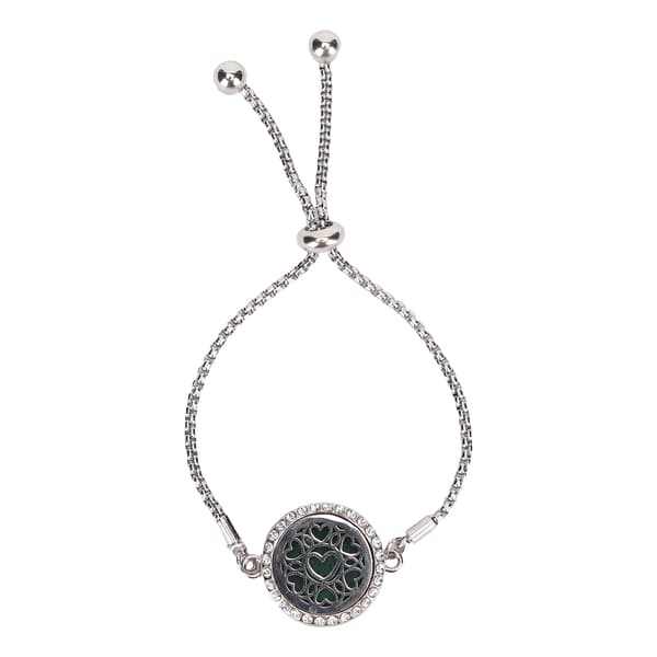 Aromaterapi Diffuser Armband Ihåligt Rostfritt Stål Justerbart Eterisk Olja Parfym Armband