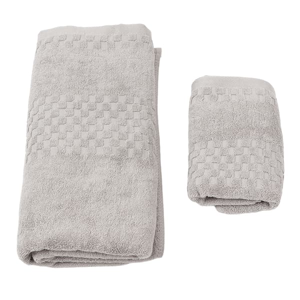 1 hurtigtørrende absorberende bomuldsbadehåndklæde til voksne 70x140cm