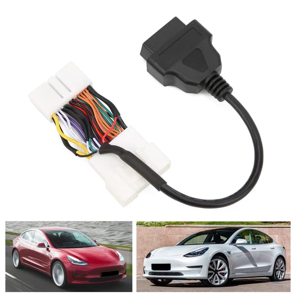 26Pin OBD2 Diagnostisk Kabelstik Ledningsnet Erstatning til Tesla Model 3 Model Y efter januar 2019