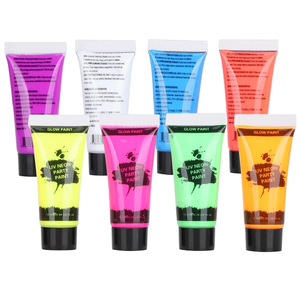 10 ml Kropsmaling Sæt Blacklight Ansigts- og Kropsmaling Makeup Fluorescerende Krops- og Ansigtsmaling