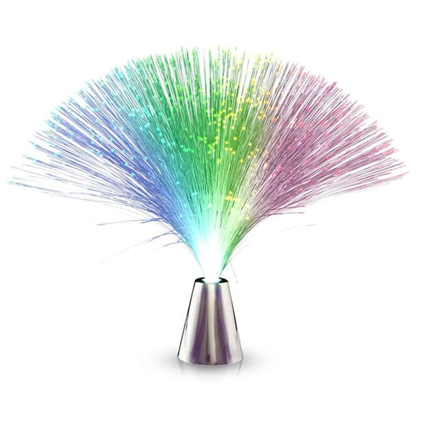 Romantisk fiberoptisk natlampe med farveskiftende LED