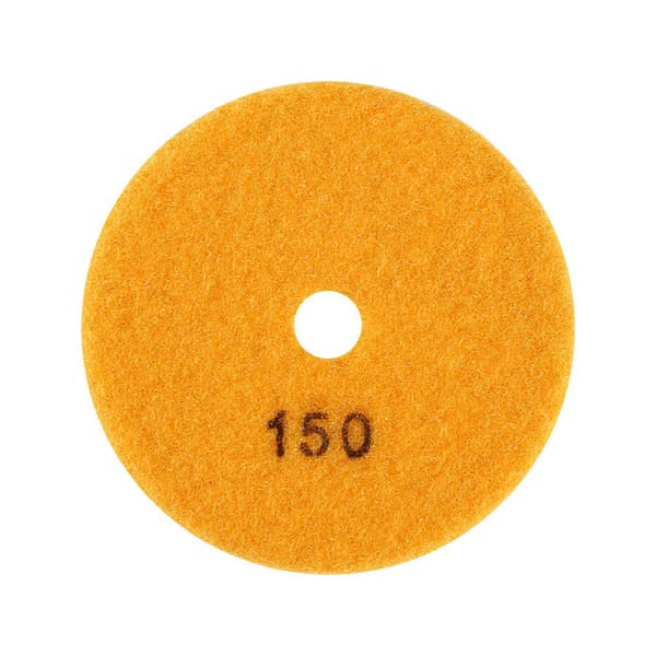 100 mm 4\" våt diamantpoleringsdyna för granit, marmorsten, 150 korn