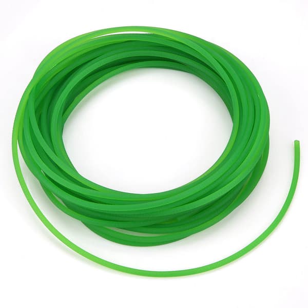 Grøn Tekstureret PU Rund Drivrem 3mm x 10m Transmissionssnor