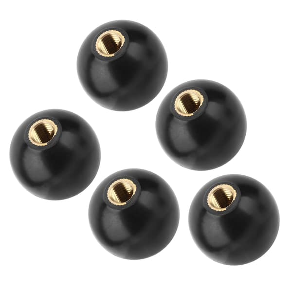 5 stk. sorte runde plastgreb M10x35mm reservedele til værktøjsmaskiner