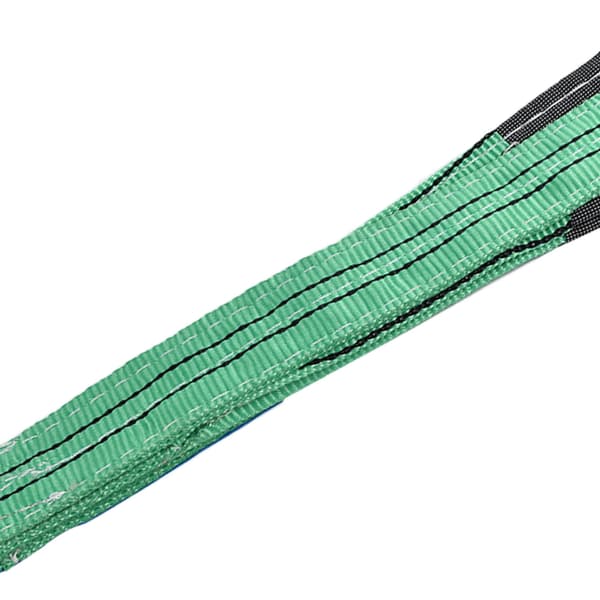 Kraftiga lyftselar 2 tons kapacitet platta polyesterband, 4m (13.12ft) färgglada, 2-pack