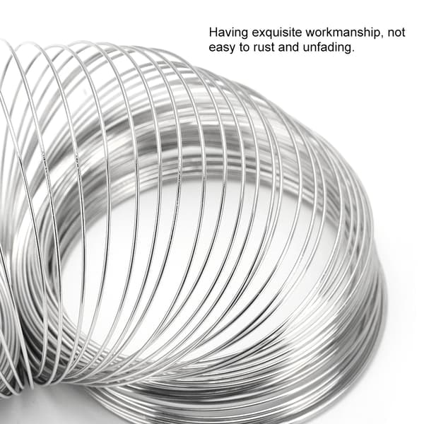 100 stk. 55 mm diameter Memory Wire Armbåndsløkker til smykkefremstilling
