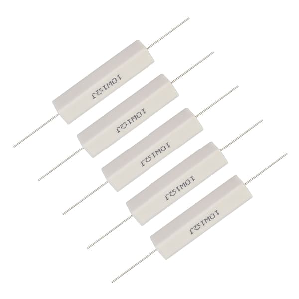 10W 1 Ohm Keramiske Cementmodstande 10 Stk. Højttaler Crossover Kit, Lyddeler Dele