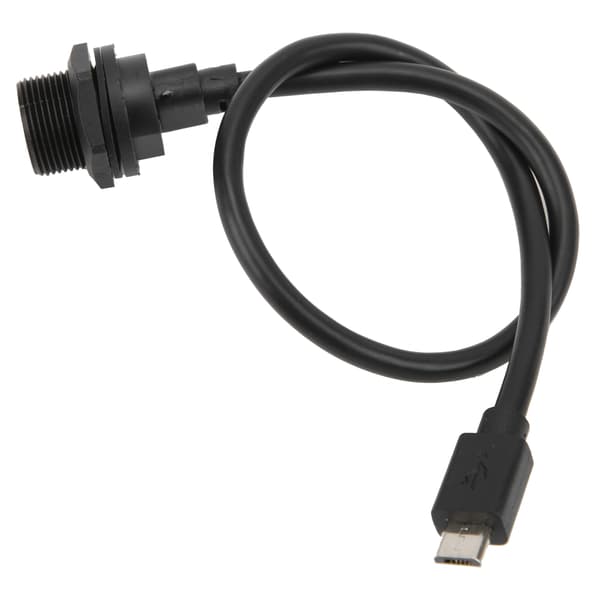 Vandtæt Micro USB-stik IP67 Hun til Han Kabelstik 0,3m E10MCTFF/MCAM