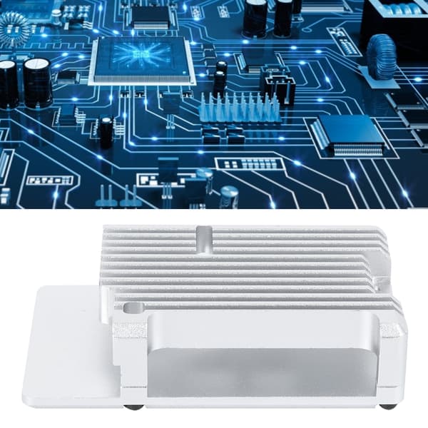 Raspberry Pi 4 aluminiumlegeringskabinet, sort, holdbart kabinet til elektroniske projekter