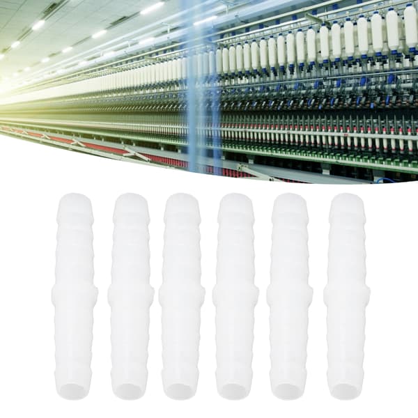 10 st plastslangkoppling rak skarvförbindare 6mm x 6mm