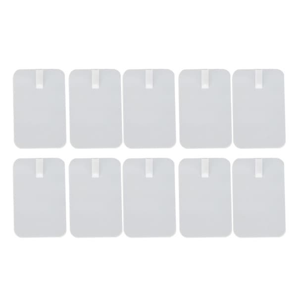 10 stk. silikone kropsmassager erstatningselektrodeplade digital terapi maskine elektrodeplaster 6 x 9 cm