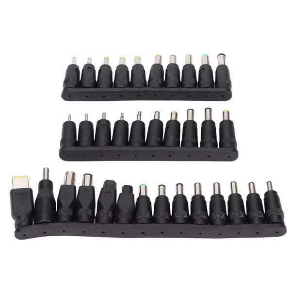 34-pack DC-strömkontakter 5,5 mm x 2,1 mm universell laddningsadapter för bärbar dator, datortillbehör