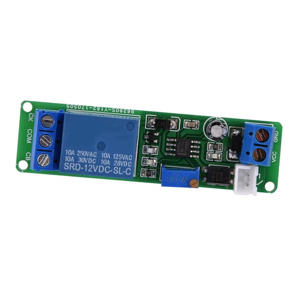 12V DC Justerbar Tidsfördröjningsreläbrytare Timermodul Av 1-10 Sek