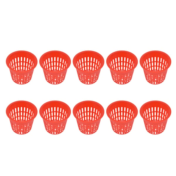 10 st hydroponiska nätkrukor, plastväxtkorg för trädgården