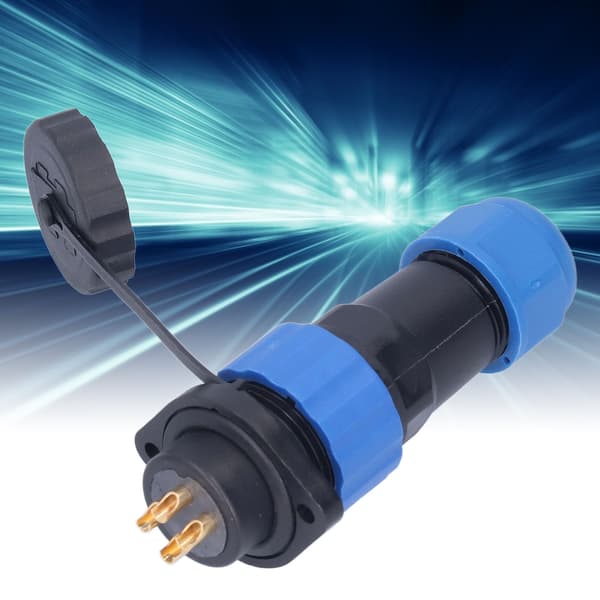 IP68 Vandtæt Luftfartsstik Flangemontering AC380V 25A Industriel Strømstikadapter 4 Pin