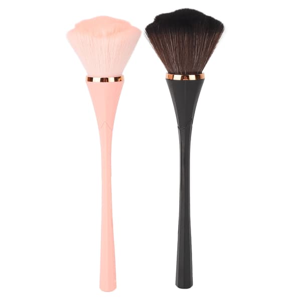 2 stk. make-up børstesæt Nøjagtig farvelægning Smudge3D Bløde, rige, slanke børster Løs pudder blush Stor make-up børste