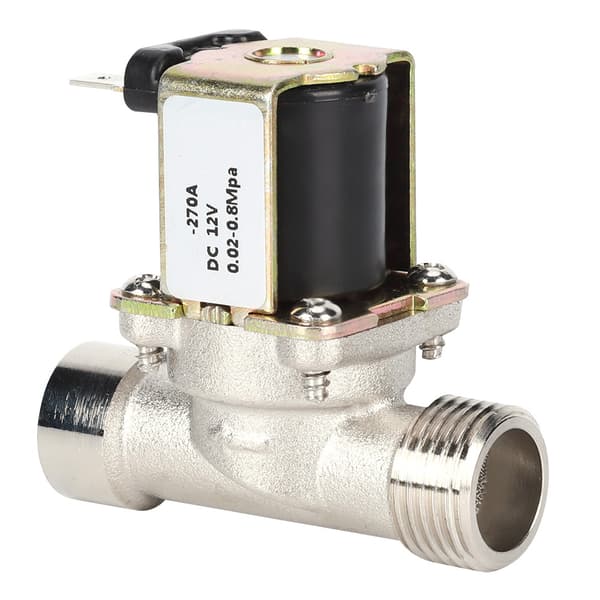 2-vägs elektrisk magnetventil i mässing 12V DC normalt stängd 1/2\" NPT