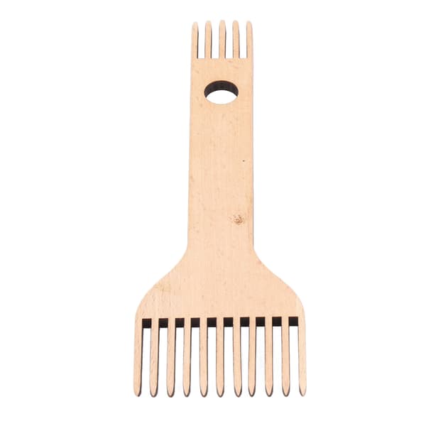 Vævekam Dobbeltendet Ergonomisk Design Holdbar Bøg Blank Overflade Trævævekam til Vævehåndværk