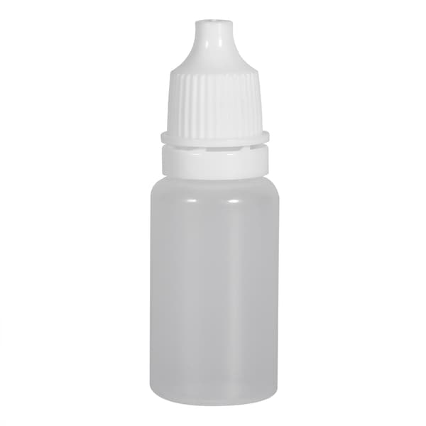 50 st 10 ml tomma klämbara plastflaskor ögonvätskebehållare med dropp