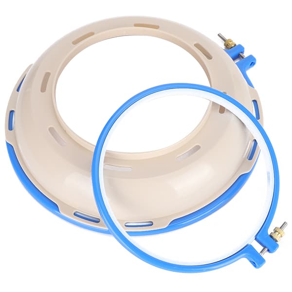 2 st broderiringar cirkel korsstygn ring plastram 1 st broderiringstativ