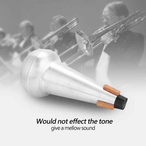 Professionel Tenor Trombone Mute Øvelsesdæmper Lyddæmper Tilbehør