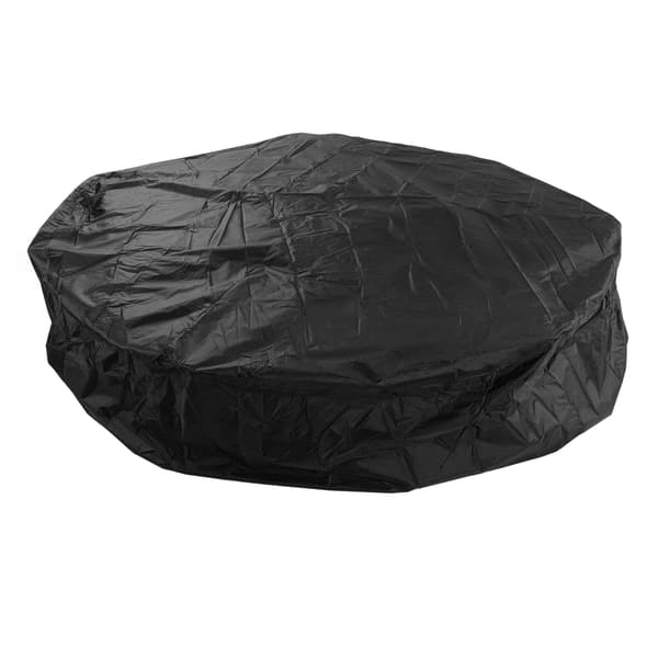 Vattentätt dammskydd för runt bubbelbadkar - 210x30cm Silver Polyester Taft