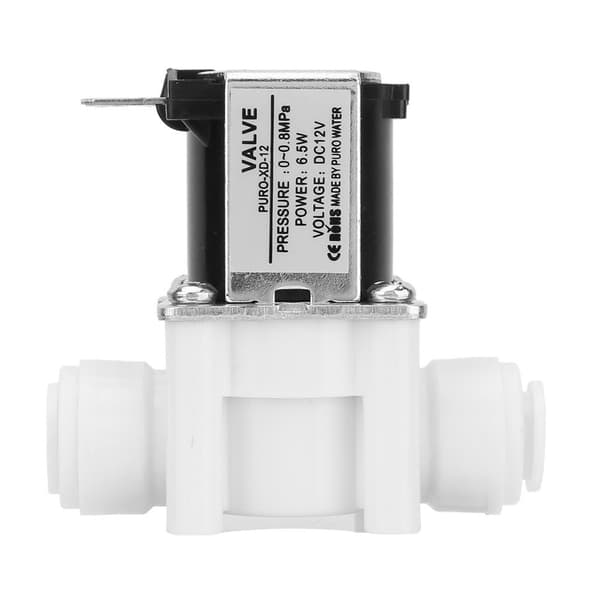 1 st 12V DC elektrisk magnetventil, snabbkoppling i plast, normalt stängd