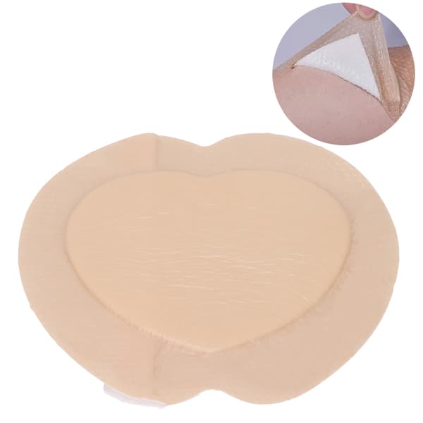 Gel Sacral Pad Meget Absorberende Polstring Silikone Klæbende Skum Sårforbinding Pad 18 X 18cm