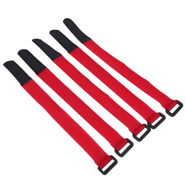 5-pack nylon cykelstyrremmar - röd (set om 5)
