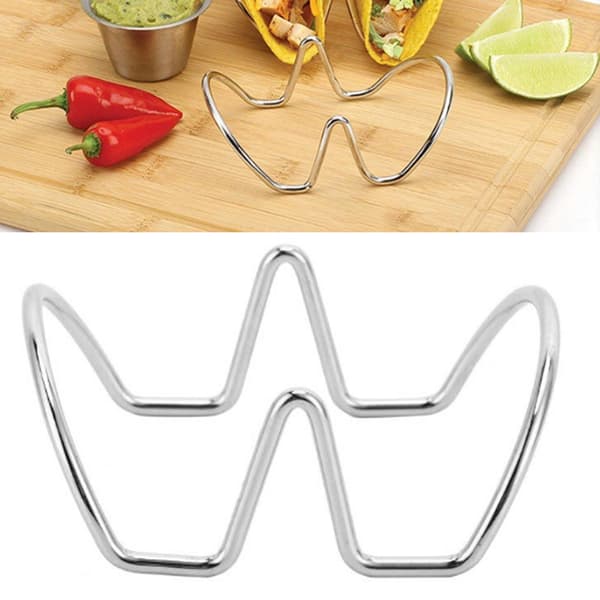 U-formet tacoholder i rustfrit stål til bagning, fester og sammenkomster
