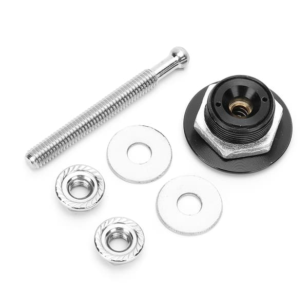 30 mm / 1,2 tommer Universal Bil Trykknap Quick Release Motorhjelm Låse Sort