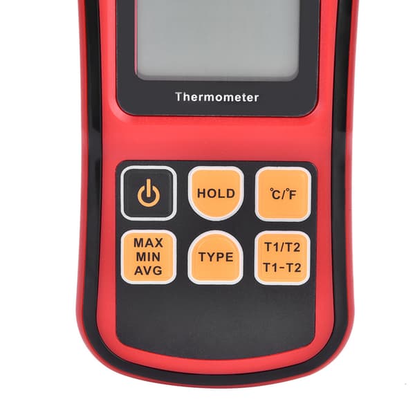 GM1312 Dobbeltkanals Digitalt Termometer LCD Display Temp Måler