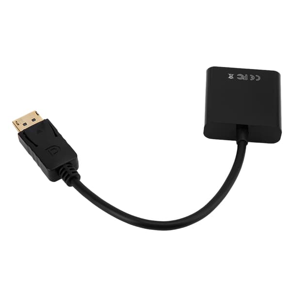 25 cm 1080P DisplayPort DP–VGA-videosignaalin muunnoskaapeli