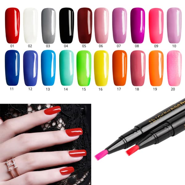One Step Gel Nagellack Pen Nagellack Målarpenna Nagelkonst Kit