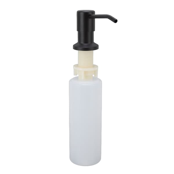 300 ml rustfrit stål 360° roterende køkkensæbedispenser, sort multifunktionel vaskesæbepumpe