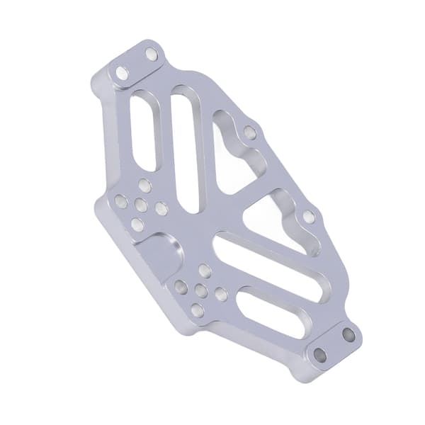 CNC Aluminium Styrstångsfäste för Tamiya 1/10 CR-01 Rock Crawler, Silver, 4-pack