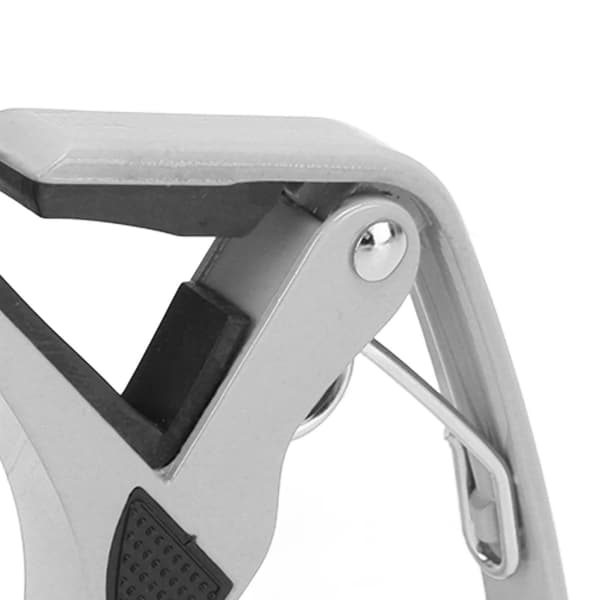 Alloy Quick Clip Gitarr Capo Set med 2 Plektrum för Elektrisk Akustisk Ukulele Banjo Mandolin Silver