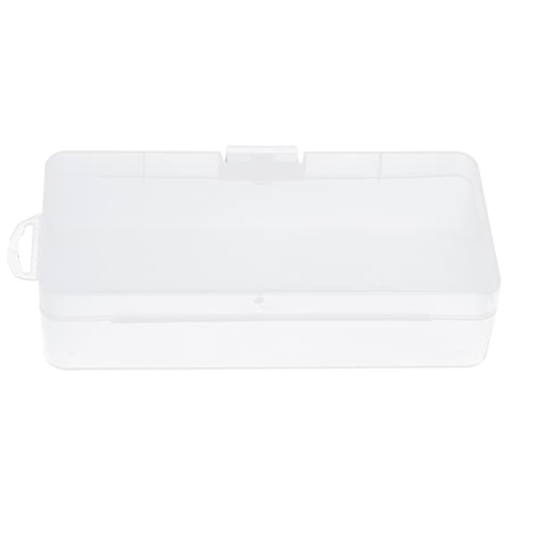 Plastförvaringslåda Rektangulär Transparent Digital Elektroniktillbehör Fallbeständig Låda med Fällbart Lock
