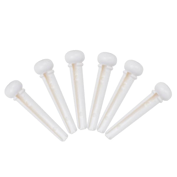 6 plastiska bryggstift akustisk gitarr ersättningspinnar stränginstrumenttillbehör