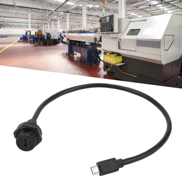 Vandtæt Micro USB-stik IP67 Hun til Han Kabelstik 0,3m E10MCTFF/MCAM