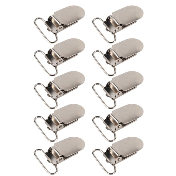 Sølv Metal Seler Sutteclips Holder Reparationsdele Tilbehør (25mm)