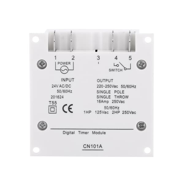 24V Programmerbart Timerrelæafbryder, LCD Digital Mikrocomputer, AC/DC Elektronisk, 7-dages Cyklus