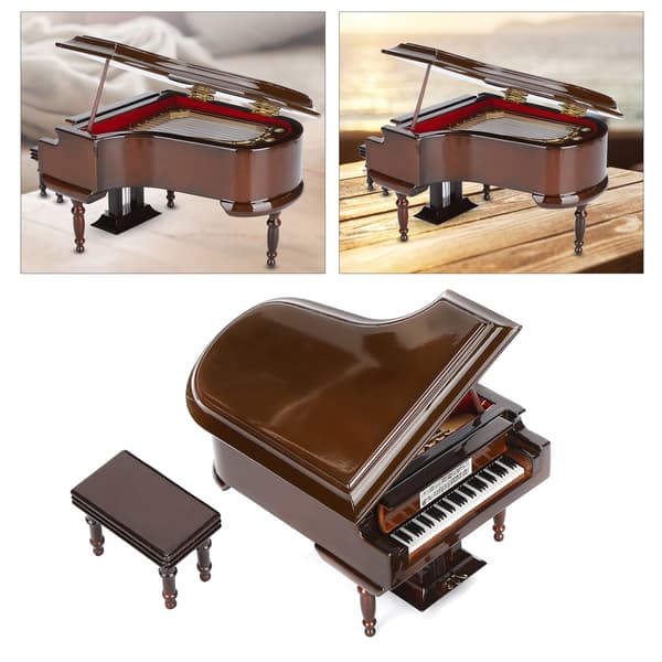 Miniatyrpianomodellprydnader Trämusikinstrument Sovrum Vardagsrum Möbler Dekoration