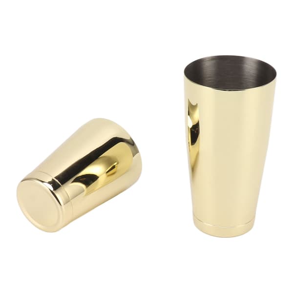 Forgyldt 304 Rustfrit Stål Cocktail Shaker Martini Mixer Sæt