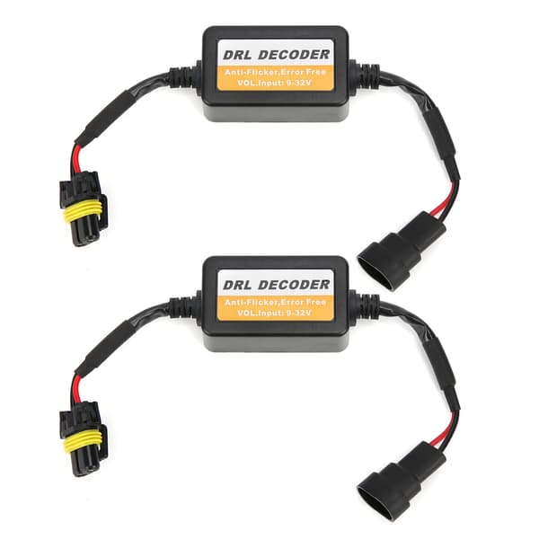 Universal kørelysdekoder fejlfri 9006 LED-pærer anti-flimmer 9-32V