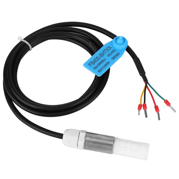 Støvtæt temperatur- og fugtighedssensorprobe, rustfrit stål og plasthus, I2C-interface (SHT35)