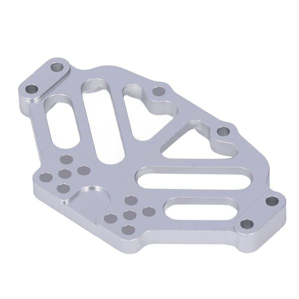 CNC Aluminium Styrstångsfäste för Tamiya 1/10 CR-01 Rock Crawler, Silver, 4-pack