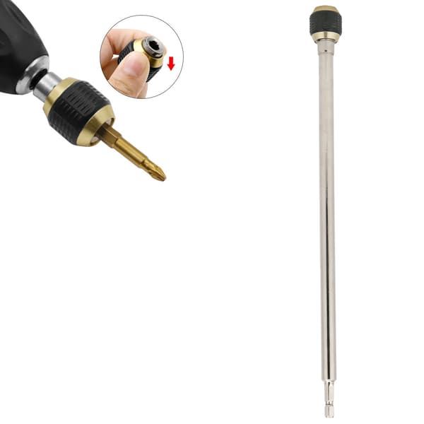 1/4in Hex Quick Change Borepatronadapter 300mm Pop-Up Stikværktøj