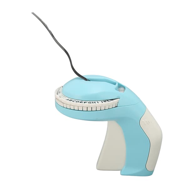 Prægemaskine 600dpi DIY Manuel Etiketprinter 3D Bærbar Præget Etiketmaskine Blå